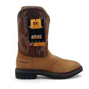 Ariat Men's Size 9 Aged Bark Sierra Wide Square Soft Toe EH & SR Rated Work Boot
